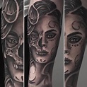 Tatouage catrina santa muerte crane skull | Addict ink tattoo | Nice 06300