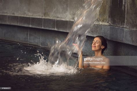Woman Soaking In Spa Pool Photo Getty Images