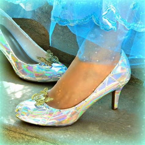 Cinderella S Glass Slippers Diy Cinderella Shoes Diy Slippers Glass Slipper
