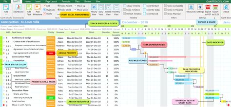 Gantt Excel Pro