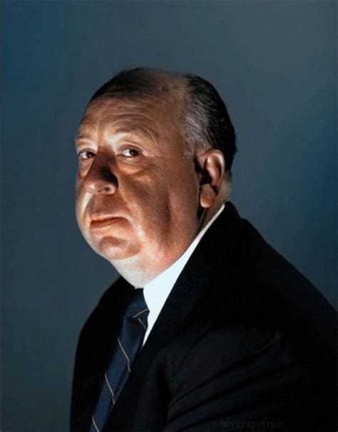 Alfred Hitchcock Colorized Photos Alfred Hitchcock Portrait Photo
