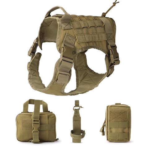 Maybe you would like to learn more about one of these? JASGOOD Tactical Dog Vest Military Harness With Detachable Molle Pouches/Patches Outdoor ...