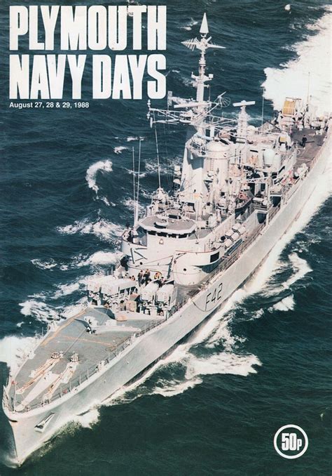 Plymouth Navy Days 1988 Vintage Programme Including Hms Frigates
