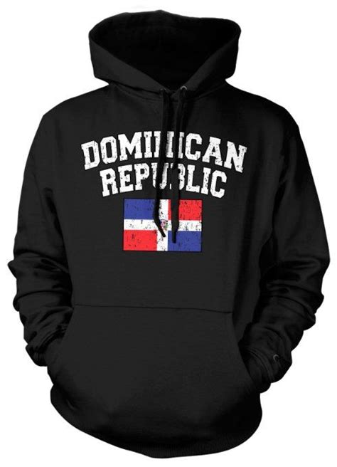 Cybertela Dominican Republic Flag Sweatshirt Hoodie Country Pride Hoody Clothing