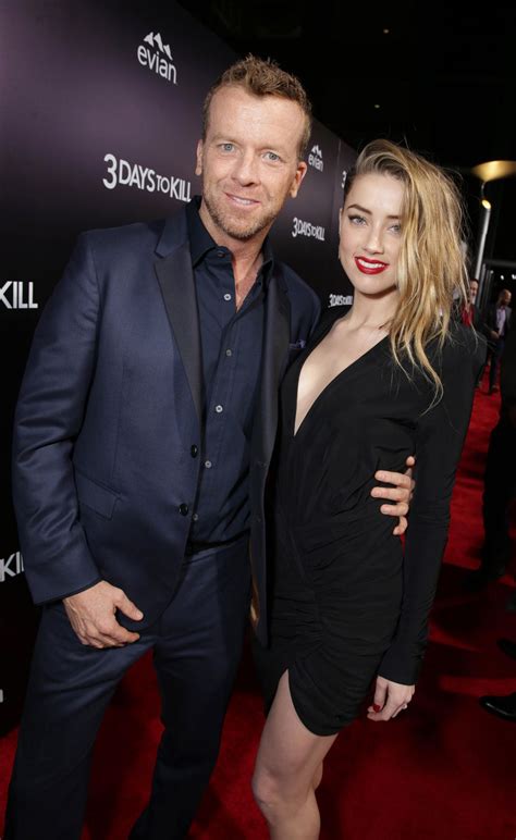 Amber Heard And Johnny Depp 3 Days To Kill Premiere In Los Angeles Feb 2014 • Celebmafia