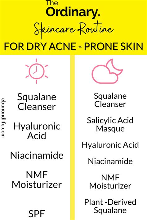 The Ordinary Skincare Routine For Dry Acne Prone Skin Dry Acne Prone