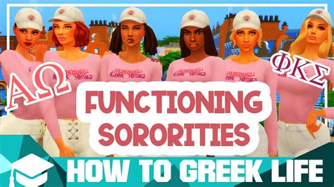 Functioning Sororities And Fraternities 📝📚 How To Make Them In The Sims 4
