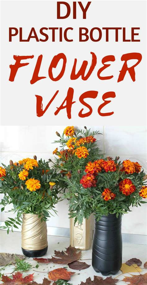 Simple And Easy Plastic Flower Vase Diy Easy Peasy Creative Ideas