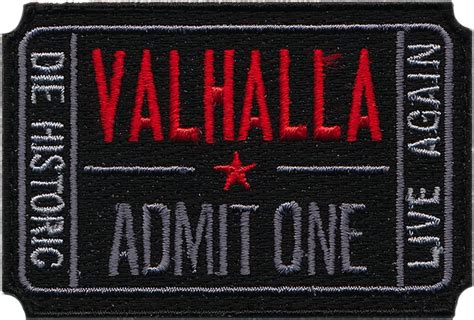 Patch Squad Mens Ticket To Valhalla Morale Military Tactical Vikings