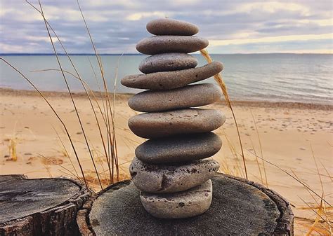 Free Photo Rock Balance Stacked Stones Sea Pebble Beach Hippopx