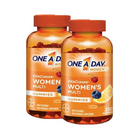 2 Pack One A Day Womens Vitacraves Multivitamin Gummies 230 Ct