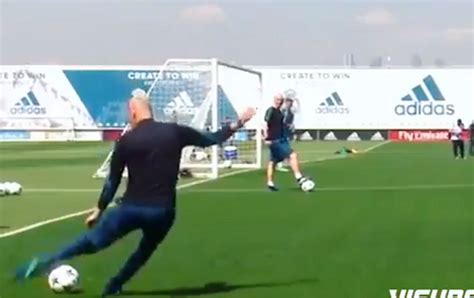 Watch Zidanes Still Got It As He Sets Up Perfect Modric Volley