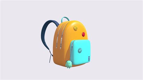 Cartoon Backpack Buy Royalty Free 3d Model By Starkosha 87aabe4 Sketchfab Store