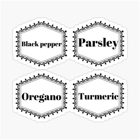 Ornate Food Labels Sticker By Anasofiapong Food Label Sticker