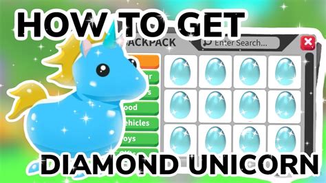 How To Get A Diamond Unicorn In Adopt Me Roblox Hatching A Diamond