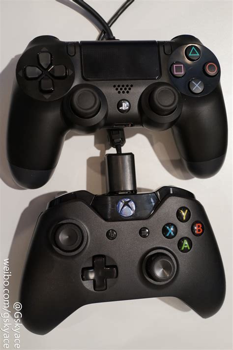 Xbox One And Ps4 Controller Size Comparison Dualshock 4 Vs Xbox One