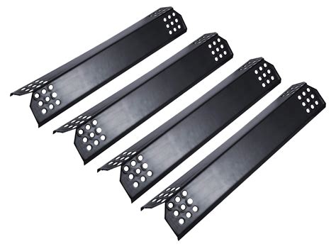 4 Pack Porcelain Heat Shield Plates Bbq Gas Grill Parts Burner Cover