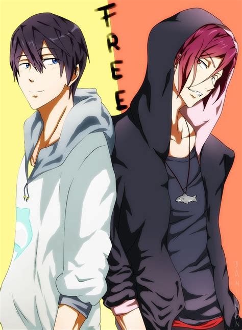 Haru X Rin By Daniimon On Deviantart Free Anime Free Iwatobi Swim