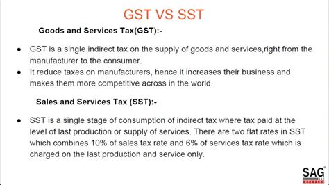 People pay sst only when consuming but for malaysia, it just ensured that the huge numbers of poor people in the country would only get poorer as their subsistence incomes would be. Difference Between GST and SST - YouTube
