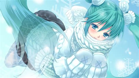 Wallpaper Id 32345 Anime Girl Beauty Winter 4k Free Download
