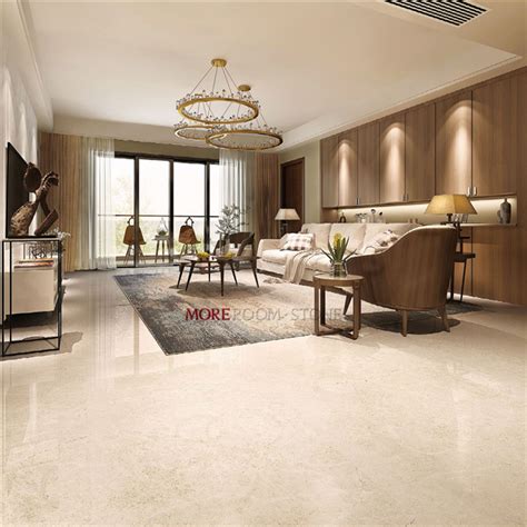 Hot Sale Beige Magnolia Marble Glazed Tile For Living Room China
