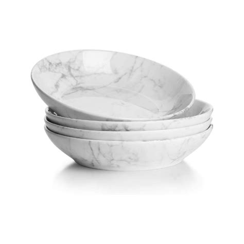 Marble Ceramic Pasta Bowls Sweese