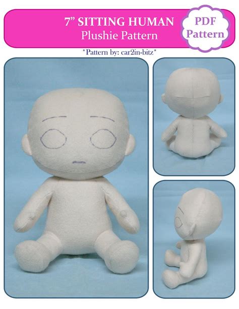 Humanoid Human Doll Plush 64 Cm Pdf Sewing Pattern Digital Spanish