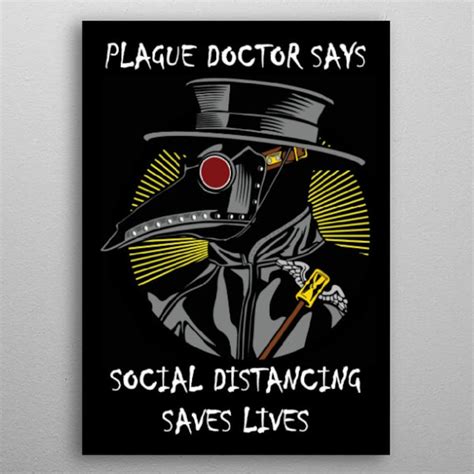 Plague Doctor Poster Etsy
