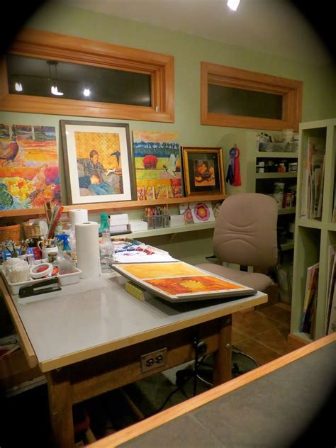 Home Art Studio I Like The Shelves Art Studio Storage Art Studio