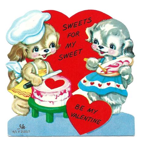 Vintage Cac Valentine Card Sweets For My Sweet Be My Valentine Made