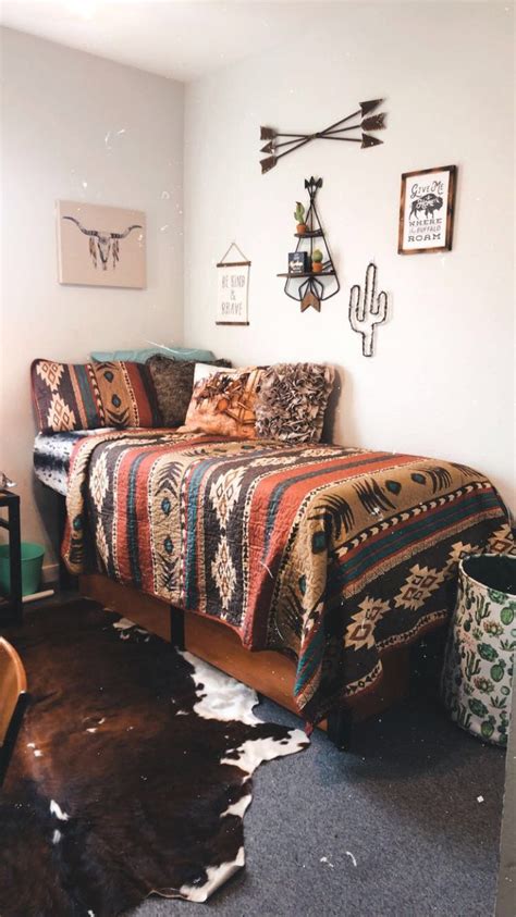 Southwestern College Dorm Western Bedroom Decor Room Inspiration