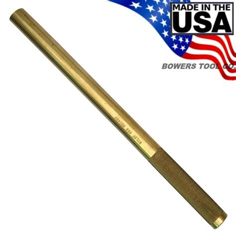 Wilde Solid Brass Drift Pin Punch 34 X 12 Made In Usa Bd2432 Ebay