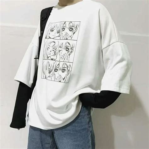 Japanese Aesthetic Kawaii T Shirt Aesthetic Shirts Tomboy Style