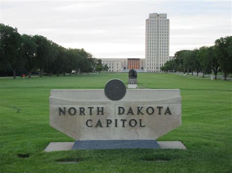 North Dakota State Capitol Bismark The Peace Garden State North