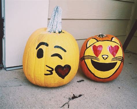 Emoji Pumpkins Pumpkin Carving Pumpkin Carving
