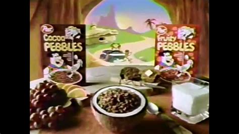 Cocoa And Fruity Pebbles Cereal 1986 Tv Commercial Hd Youtube