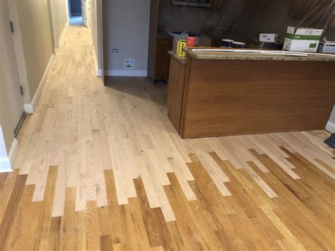 Tile To Hardwood Kitchen Floor Transformation Chicago Floorecki Llc