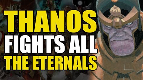 Thanos Fights All The Eternals Eternals Vol 1 Conclusion Comics