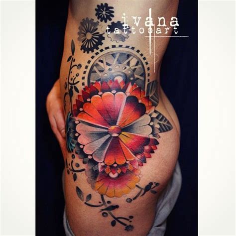 38 Most Attractive Hip Tattoos For Women Flower Hip Tattoos Hip Tattoo Hip Tattoos Women