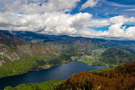 View Of The Bohinj Lake In Triglav National Park Slovenia Stock Image