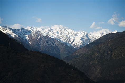 Mountains With Valley Yamunotri Garhwal Himalayas Uttarkashi Stock