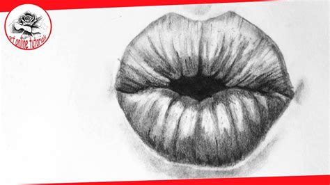 How To Draw Lips Kissing Step By Step By Pencil Youtube