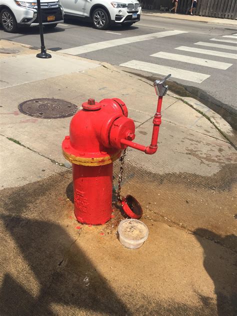 This Fire Hydrant Has A Water Fountain Attachment