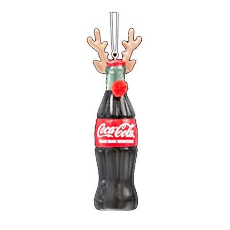 Coca Cola Bottle With Antlers Inch Holiday Ornament