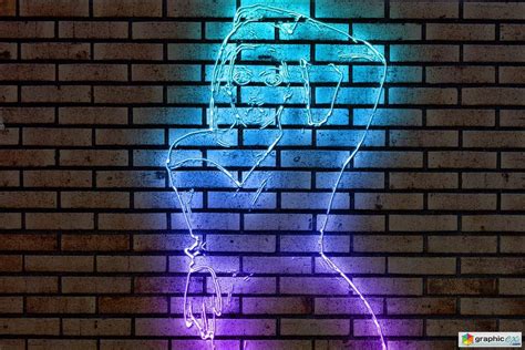 Neon Light Effect Photoshop Action » Free Download Vector Stock Image 