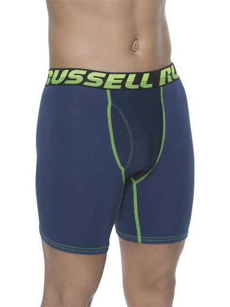 russell men s active performance boxer briefs 2 pack