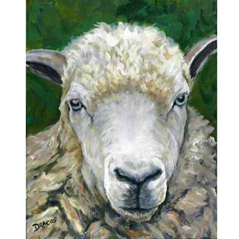 Sheep Farm Animal Art Print Of Original Painting By Dottie Etsy