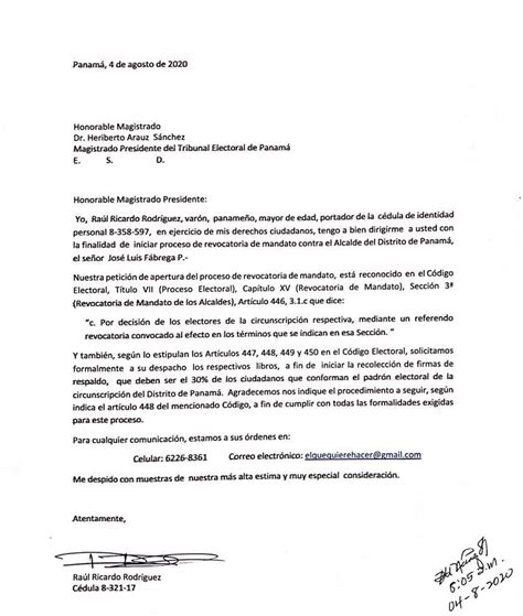 Presentan Solicitud Para Iniciar Proceso De Revocatoria De Mandato