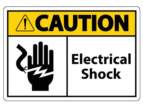 Electrical Shock Electrocution Symbol Sign Vector Illustration