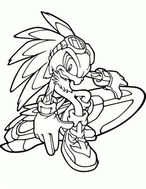 Sonic Espio Pages Coloring Pages